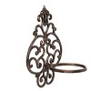 Transpac 13 Inch Brown Metal Spring Wide Wall Plant Holder for Indoor and Outdoor Planters - 3 of 4