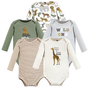 Luvable Friends Hudson Baby Long-Sleeve Bodysuits 5pk - 1 of 2