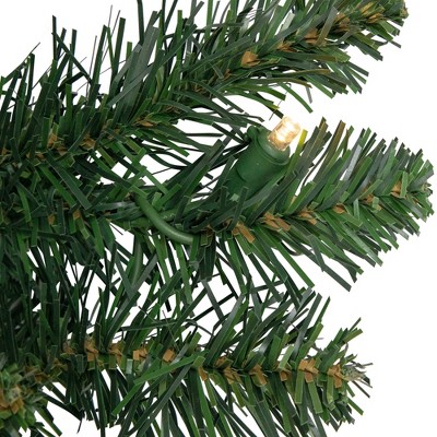 36" Prelit Warm White LED Pine Christmas Wreath