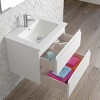 ChicFurnit Bathroom Sinks Vessel Sink Rectangle Sink Vanity Sink Art Basin Undermount Bathroom Sink for Bathroom, White, 24.21"*18.31"*6.89" - 2 of 4