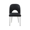 Meridian Furniture,Logan Vegan Leather Dining Chair, Set of 2 - 3 of 4