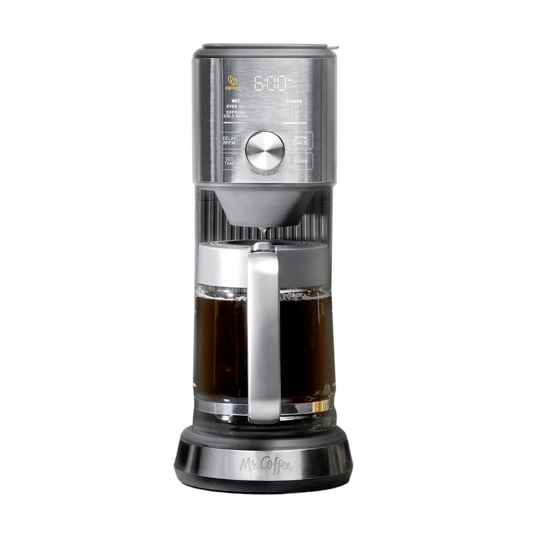 Mr. Coffee Perfect Brew Programmable 8 Cup Intelligent Coffee and Tea Brewer in Silver