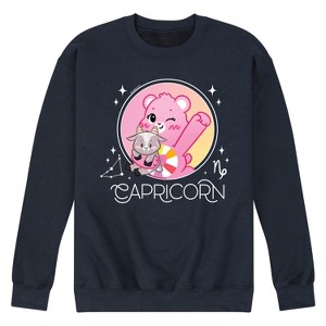 Men's - Care Bears - Capricorn Hopeful Heart Bear Graphic Fleece Sweatshirt - 1 of 4