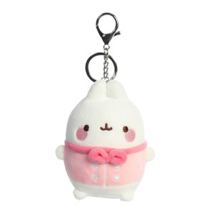 Aurora Mini Chef Molang Clip-On Playful Stuffed Animal Pink 4" - 1 of 4