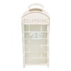 Northlight Weathered Telephone Booth Candle Lanterns - 25" - Cream and Gold - Set of 4 - 3 of 4