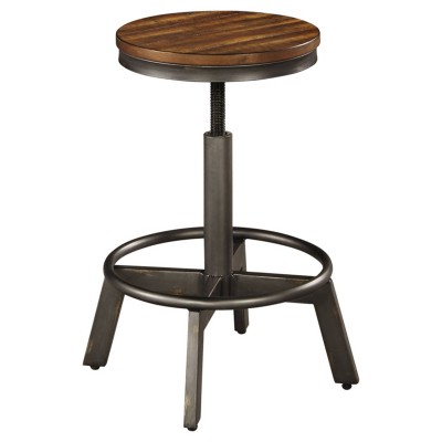 Torjin Adjustable Height Barstool Brown/Gray - Signature Design by Ashley