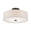 Livex Lighting Meridian 3 - Light Semi-Flush Mount in  English Bronze - 2 of 4