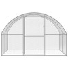 vidaXL Outdoor Chicken Coop 9.8 ft.x6.6 ft.x6.6 ft. Galvanized Steel - 2 of 4