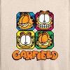 Women's - Garfield - Garfield Pixel Faces Lightweight French Terry Wide Neck Long Sleeve Shirt - 2 of 4