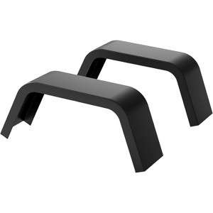 Acekool Trailer Fenders (2-Pack) - Fits 14"-16" Tires on Single Axle Trailers, 14-Gauge Steel, Black Finish - 1 of 4
