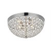 Elegant Lighting Taye Collection Flushmount D13.5 H6.3 Lt:3 Chrome Finish - 3 of 4