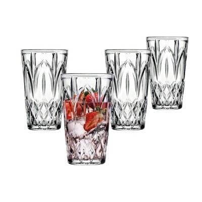 Godinger Jax Highball Glasses, Set of 4 - Blue