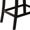 25" Set of 2 Nolan Counter and Bar Stools Beige Linen/Salvage Dark Oak Finish - Acme Furniture: Padded Seat, Nailhead Trim, Metal Frame - 4 of 4