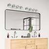 Modern Crystal Bathroom Vanity Lights Chrome Bathroom Light fixtures Crystal Vanity Shower Lights Over Mirror, 4 Lights,Crystal Splicing - 3 of 4