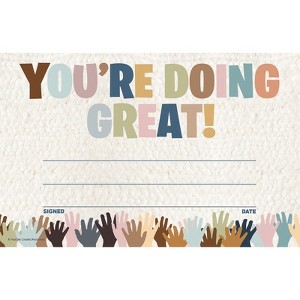 Teacher Created Resources Everyone is Welcome You're Doing Great! Awards, Pack of 30 (Case of 6) - 1 of 1