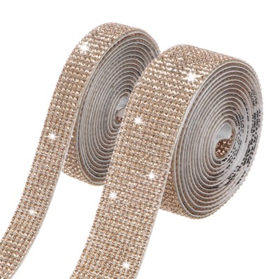 Unique Bargains Rhinestone Self-Adhesive DIY Crafts Crystal Ribbon 1 Pc