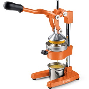 Eurolux Professional Cast Iron Citrus Juicer, Manual Hand Press, Heavy Duty, Stainless Steel Cup, Orange - 1 of 4