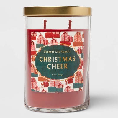 Photo 1 of Lidded Glass Jar Candle Christmas Cheer - Opalhouse™