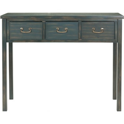 Cindy Console With Storage Drawers- Dark Teal - Safavieh