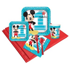 Disney Mickey Mouse & Friends 1st Birthday 16 Guest Party Pack