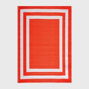 Play Rug Paris Recycled Plastic Woven Indoor Outdoor Folded Floor Mat - 1 of 4