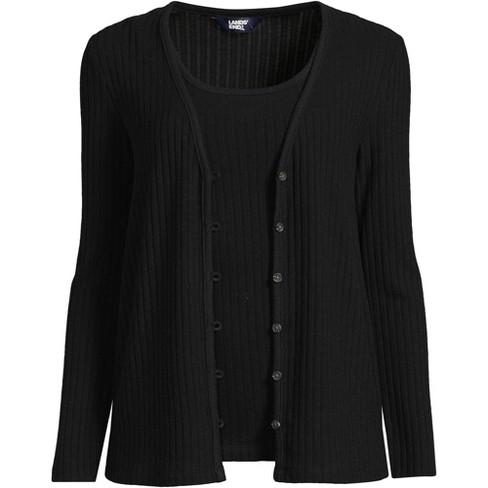 Lands end 2025 black cardigan