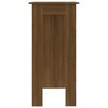 vidaXL Bar Table with Shelf Brown Oak 40.2 in.x19.7 in.x40.7 in. Engineered Wood - 4 of 4