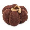 Whisen Set of 2, 8.3x8.3x5.3" Pumpkin, Pumpkin Ornament Decor for Harvest Festival Fall Festival & Thanksgiving - 3 of 4