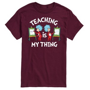 Men's - Dr. Seuss - Teaching Is My Thing Short Sleeve Graphic T-Shirt - 1 of 4