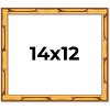 PosterPalooza | 14x12 Thin Bamboo Picture Frame, UV Acrylic, 2 Finishes - Gold and Brown - 2 of 4