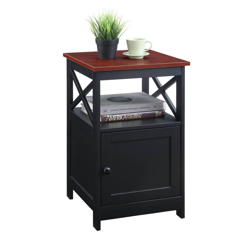 Oxford End Table with Storage Cabinet and Shelf - Breighton Home, 4 of 7
