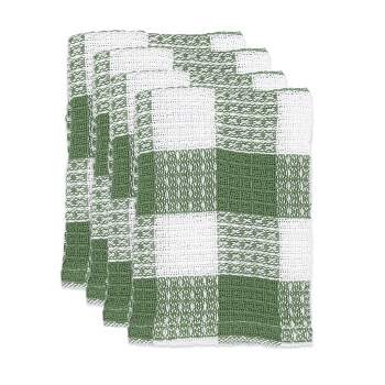 Green/white 2ct Bullseye Dish Towels- World?s Best Mom - D3