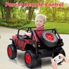 Kids Ride On Car, 24V 2 Seater, with Remote Control, Kids Electric Vehicle with 19" Wide Seat, LED, Spring Suspension - 2 of 4