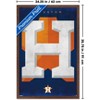 Trends International MLB Houston Astros - Logo 25 Framed Wall Poster Prints - 3 of 4