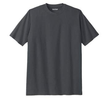 Kingsize Men's Big & Tall Shrink-less Lightweight Crewneck T-shirt ...