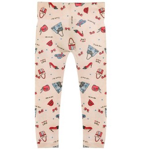 Memoi Girls' Shopaholic Comfort Stretch Leggings - 1 of 2