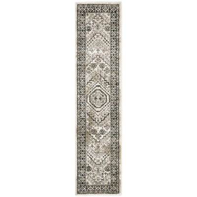 Oriental Weavers Georgia 659C0 Ivory/ Grey Indoor Area Rug - 1'10" x 7'6"
