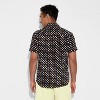 Pride Adult PHLUID Project Rainbow Hearts Short Sleeve Woven Button-Down Shirt - Black - 2 of 3