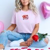 S.W.Smiley Be Mine Hearts Distressed - Women's Short Sleeve Graphic T-Shirt - 3 of 4