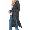 Women's Super Soft Long Sleeve Hacci Open Front Cardigan - HEIMISH USA - 3 of 4