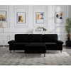 MAYEERTY 102" Convertible Sectional Sofa Solid Wood & Iron Frame, Removable Washable Covers, Anti-Slip Feet, 3 Colors - 3 of 4