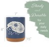 Elanze Designs Kitchen Utensil Holder With Non Slip Cork Base Large 8 Inch Ceramic Storage Crock Forest Animal Countertop Organizer Floral Hedgehog - 2 of 4