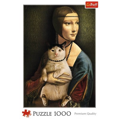 Trefl Lady with a Cat Jigsaw Puzzle - 1000pc