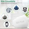 iMountek 10Pcs 5N11 Filter Cotton of Respirator 5N11 for Gas Respirator 6000/ 6100/ 6200/ 6800/ 7501/ 7502 Series White - 2 of 4