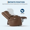 Power Lift Recliner Chair for Elderly, PU Leather Upholstered Recliner Sofa with USB Ports, Cup Holders & Storage for Living Room Home Theater - 3 of 4