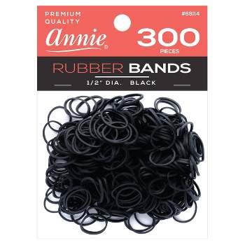 Annie International Rubber Bands - Black - 300ct