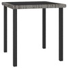 vidaXL Dining Set Grey Poly rattan 5 Piece Set Light Weight Dining Set - 3 of 4