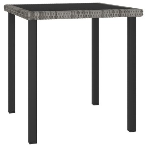 vidaXL Garden Dining Table Grey - 1 of 4