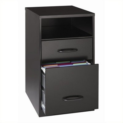 SOHO 2 Drawer File Cabinet in Black-Hirsh