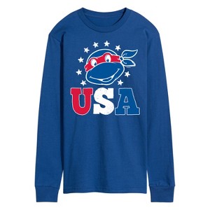 Men's - Teenage Mutant Ninja Turtles - USA Raphael Long Sleeve Graphic T-Shirt - 1 of 4